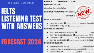 IELTS Listening Actual Test with Answers | Forecast 2024