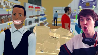 BEŐSZÜLT a maradék hajam is a gyökér vásárlóktól 🫠 (Supermarket Simulator part 2)