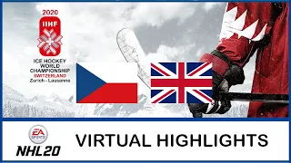 NHL 20 | IIHF Worlds 2020 | Czech Republic - Great Britain | Virtual Highlights