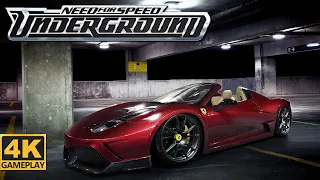 Need For Speed: underground 2020 Remastered Gameplay 4K 60FPS MOD Redux + Ray Tracing [NFSU1 PC MOD]