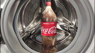 Experiment - Ice Coca Cola - in a Washing Machine