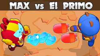 💖MAX Cony VS EL PRIMO Brown🤎1vs1💗Brawl Stars