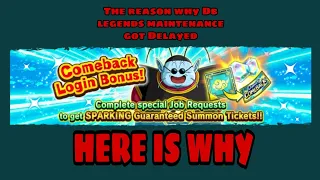 The Reason Why Db legends maintenance got Delayed!!! HERE IS WHY | Db Legends