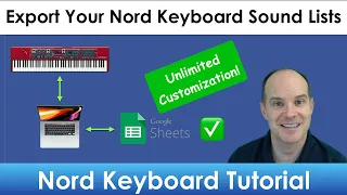 Nord Keyboards Export & Customize Sound Lists Tutorial