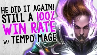 STILL 100% WIN RATE W/ TEMPO MAGE! | Constructed | The Boomsday Project | Hearthstone