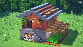 ⚒️ Minecraft : How To Build a Small Survival House_마인크래프트 건축 :  작은 서바이벌 집 만들기