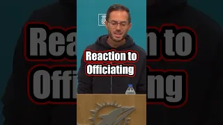 Coach Mike McDaniel REACTION TO OFFICIATING Miami Dolphins Football Interview #shorts