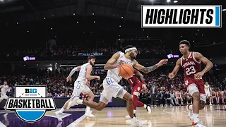 Indiana at Northwestern | Highlights | Big Ten Men's Basketball | Feb. 15, 2023