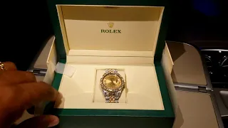 Bust Down Date Just Rolex Watch Unboxing.