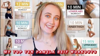 MY TOP TEN PAMELA REIF WORKOUTS!! 🔥🍑💪🏻 Ranking my faves!