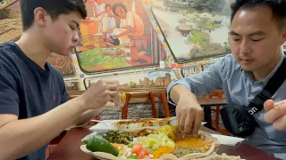 Asians Try Ethiopian Food for the first time in DC