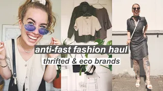 SUSTAINABLE SUMMER FASHION HAUL // 90's treasures and ethical brands