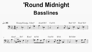 Sight Reading - 'Round Midnight - Basslines