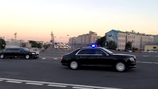 Выезд В В Путина из Кремля  Кортеж РОССИЙСКОГО ПРЕЗИДЕНТА !