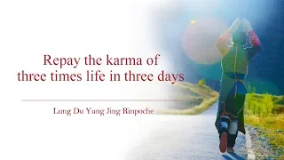 Lung Du Yung Jing Rinpoche：Repay the karma of three times life in three days