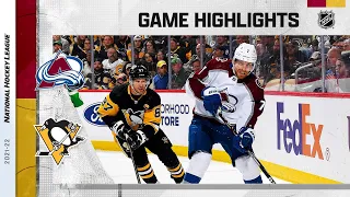 Avalanche @ Penguins 4/5 | NHL Highlights 2022