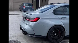 2022 G80 BMW M3 Competition with MAD Catless Downpipes and Single Midpipe