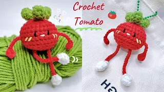 Crochet Tomato Keychain 🍅 | Tomato Amigurumi Tutorial | Móc Quả Cà Chua