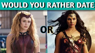 Hardest!!! Would You Rather Date Wanda or Date Wonder Woman | Superhero QUiZ | QUiZ Dose