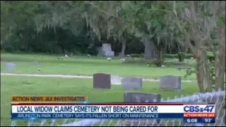 Local widow claims cemetery not being cared for