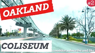 Oakland California - Driving around Oakland Coliseum Area