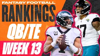 2023 Fantasy Football RANKINGS - TOP 24 QBs & Top 18 TEs for Week 13