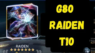 Gear 80 Raiden Gameplay in Injustice 2 Mobile (T10) | ONESHOT WITH TWIN BLADE ADDED DAMAGE |