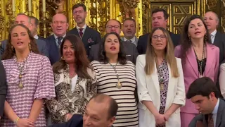 Función Principal de Instituto con componentes y excomponentes del Coro de Sevilla. 50 años cantando