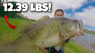 Two DOUBLE DIGIT Bass Caught In 15 MINUTES!! (Cast To Catch)