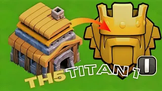 TH5 TITAN 1 Attacks 4800+/th5 trophy pushing attack strategy/th5 barch attack strategy#clashofclans