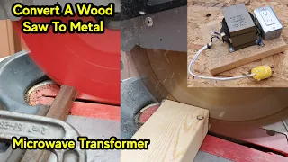 How To Slow Down A Mitre Saw To Cut Metal - Cold Cut Saw Conversion