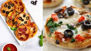 Super Easy Pizza Bites - Quick and Easy Recipe - Chicken Tikka Cheesey Pizza by Ajj Kiya Pakkye