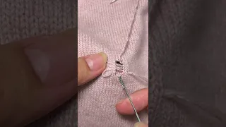 How to fix a hole for your cashmere sweater