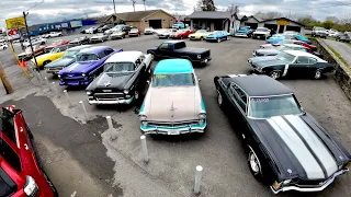 Classic American Muscle Car Lot Inventory Update 3/13/23 Maple Motors Hot Rod Walk Around USA Rides