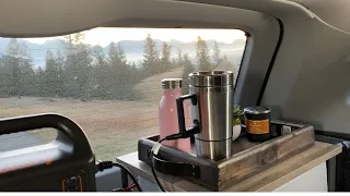 [Day 5/30] My morning routine inside my condo van! | A visit to Lake Louise | Solo Female Traveller