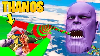 DESAFIO DO ESCORREGADOR GIGANTE DO THANOS no GTA 5 Mods !