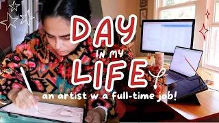 a day in my life as a part-time illustrator