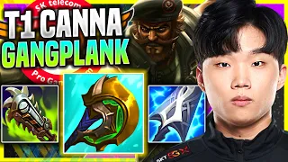 CANNA IS READY FOR GANGPLANK! - T1 Canna Plays Gangplank Top vs Renekton! | Preseason 11