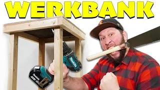 SO EINFACH baust du deine erste Werkbank mit nur 2 Werkzeugen!