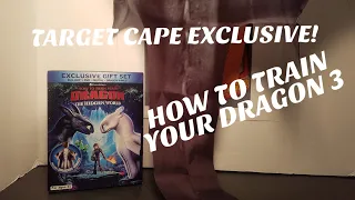 HOW TO TRAIN YOUR DRAGON 3 THE HIDDEN WORLD  BLU RAY UNBOXING *TARGET DRAGON CAPE EXCLUSIVE*