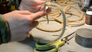 How to back splice a 4 strand rope using a fid