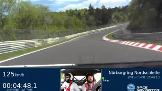 Нюрбургринг (Nürburgring Green Hell) экстремальное вождение - вид изнутри гоночного авто