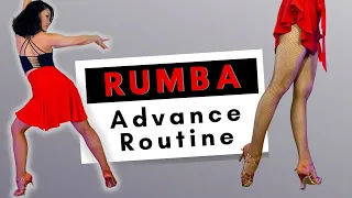 RUMBA 5 Advanced Steps - Swivels + 3 Alemanas | Dance Tutorial
