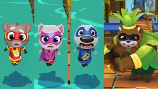 Talking Tom Hero Dash - Super Tom, Angela, Hank Failure in Coconut Crash Gameplay