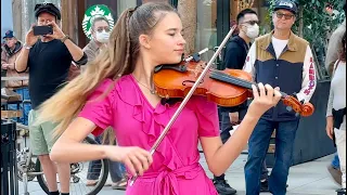 U2 - 15' year-old Karolina Protsenko | With Or Without You - Violin Cover