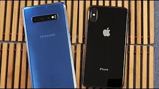 Samsung Galaxy S10+ vs iPhone X Speed Test !!