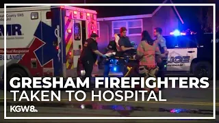 Gresham firefighter injured while battling duplex fire