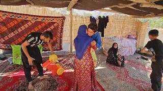 Parvaneh returned from the village to Chavil nomadic family