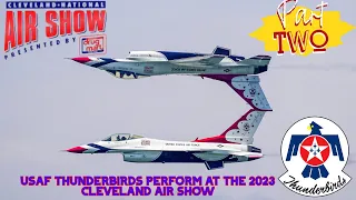 USAF Thunderbirds Performing at the 2023 Cleveland National Air Show