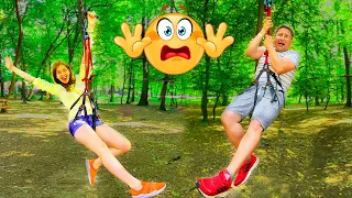 😲 Cea mai MARE SPERIETURĂ 😱  în Aventura Park pe TIROLIANĂ 🧗